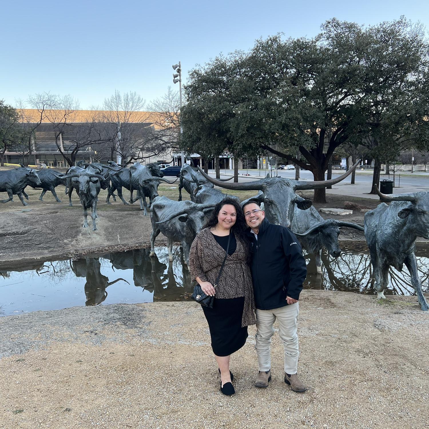 Visiting the stampede in Dallas, TX.