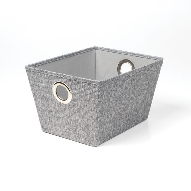 SALT™ Medium Tweed Grommet Storage Bin in Grey