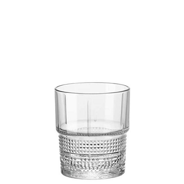 Bormioli Rocco Novecento Barware DOF Glass, Stackable, Set of 4, 12.5 oz, Clear