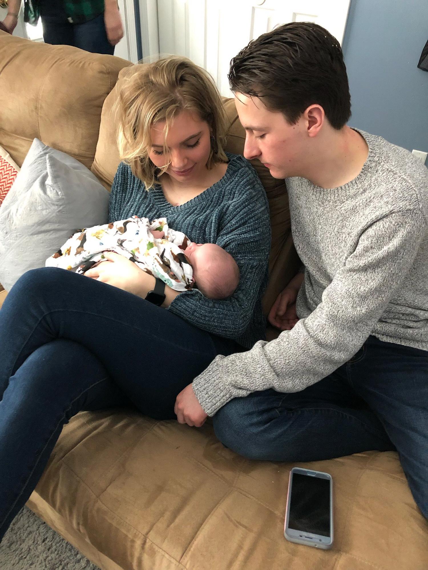 Madison’s first time meeting our nephew Hudson, January 2019.