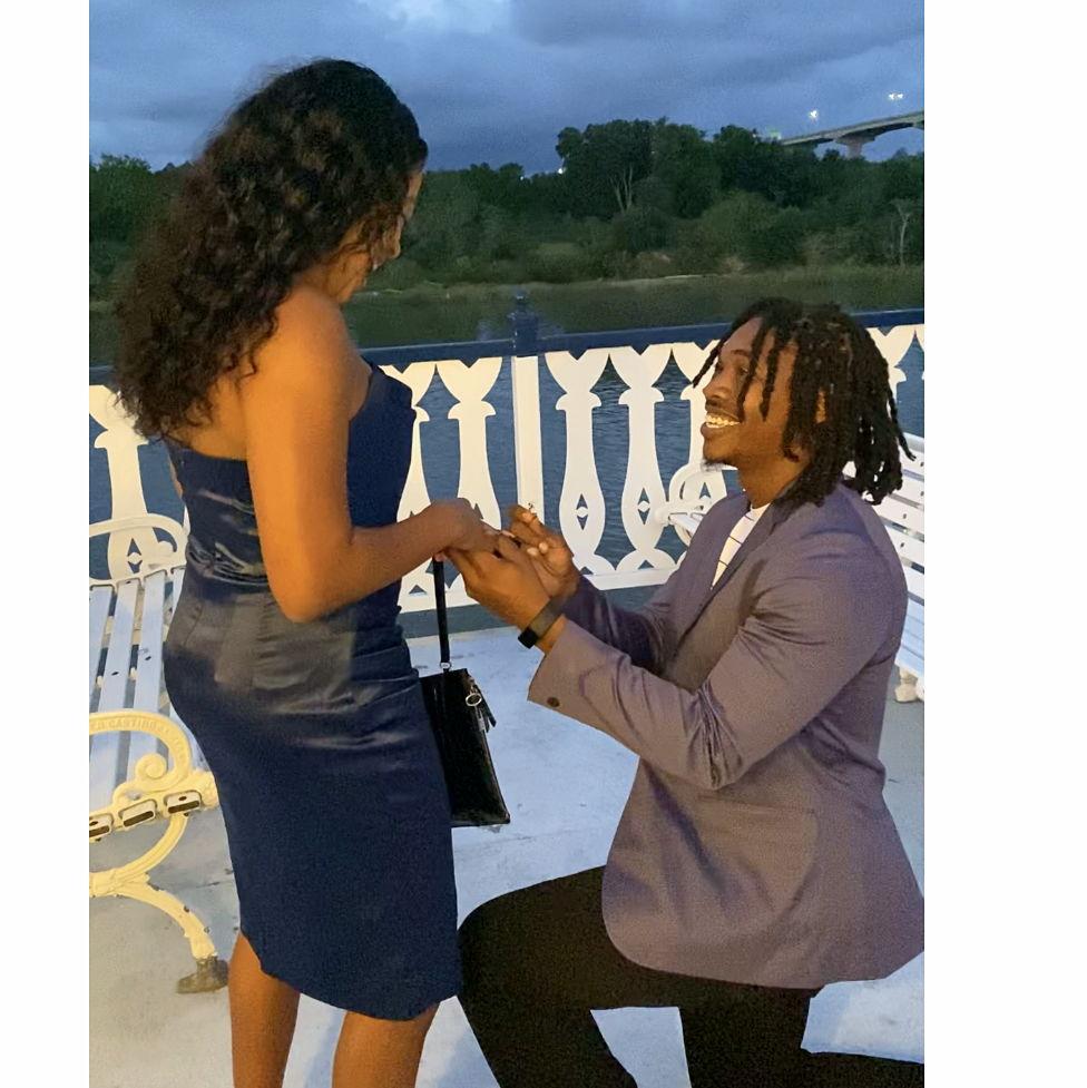 He popped the question!