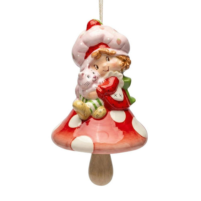 Strawberry Shortcake and Custard Wind Chime Created by Blue Sky Clayworks