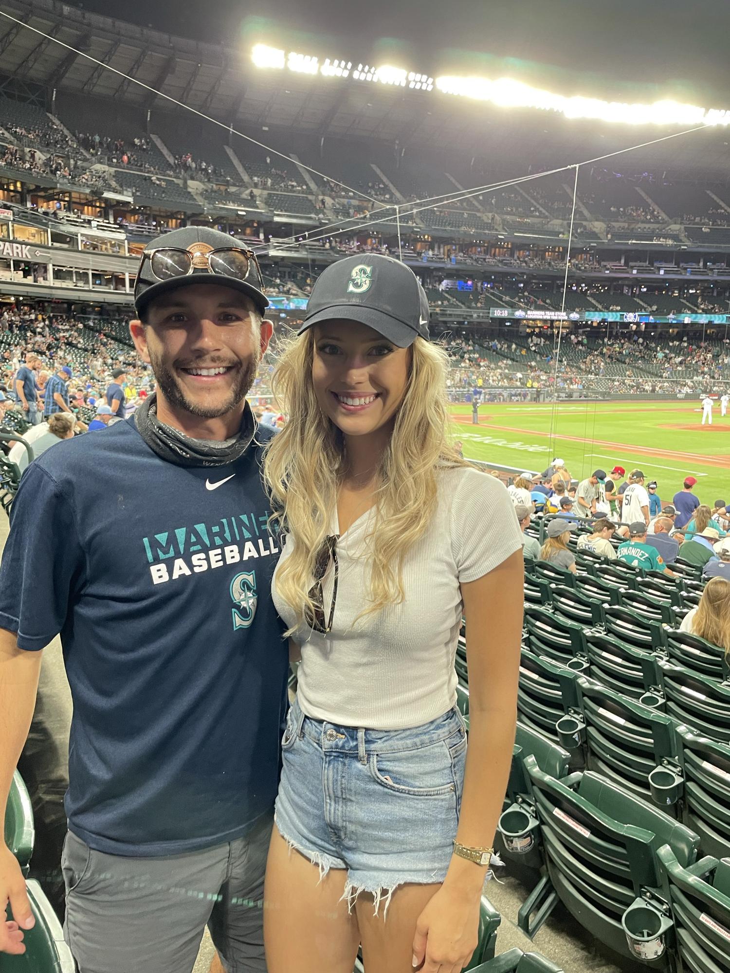 Seattle, Washington. Katie has learned a lot about baseball (and football) while dating Austin.