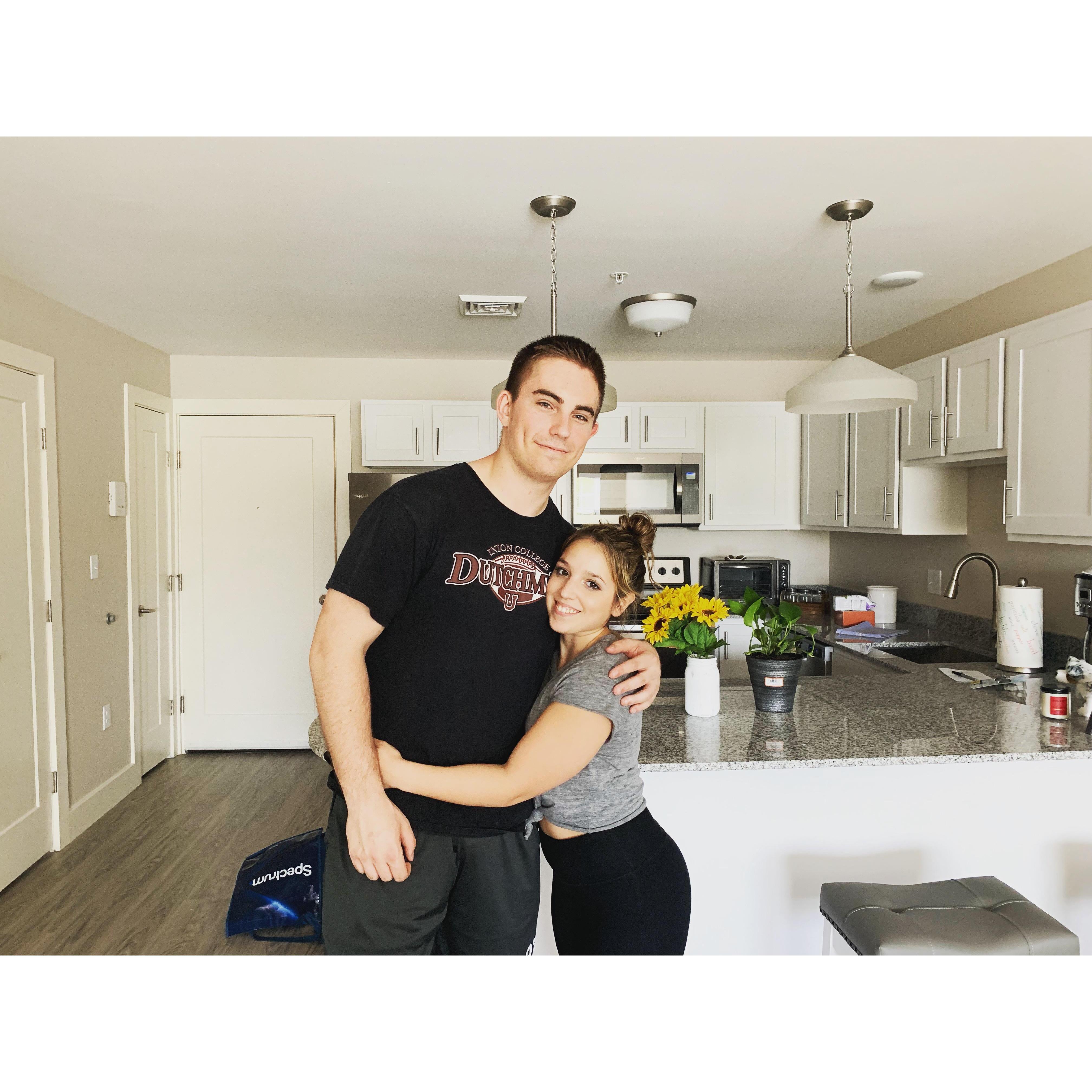 2019-Our first apartment together