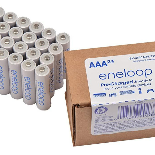 Panasonic BK-4MCA24/CA eneloop AAA 2100 Cycle Ni-MH Pre-Charged Rechargeable Batteries 24 Pack