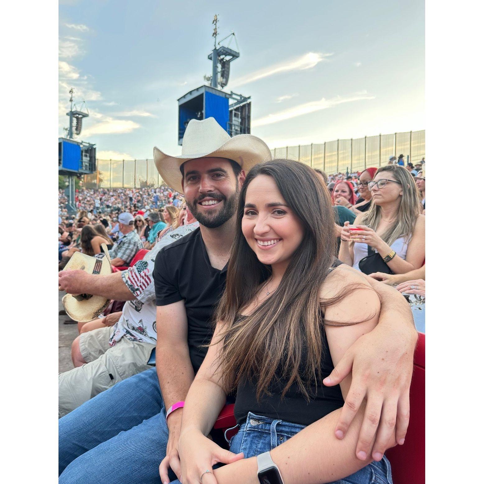 July 22, 2023 - We went to a Luke Bryan concert with Tyler's parents and sang at the top of our lungs and danced like no one was watching