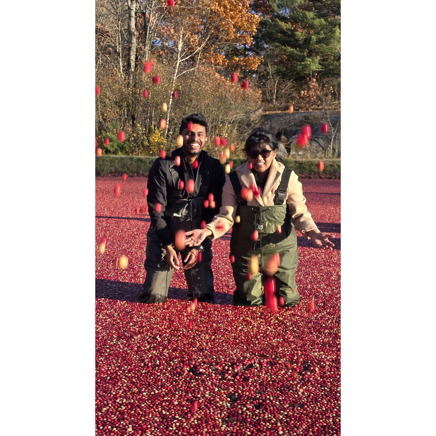Keeping it balanced with cranberries in the plunge! :D