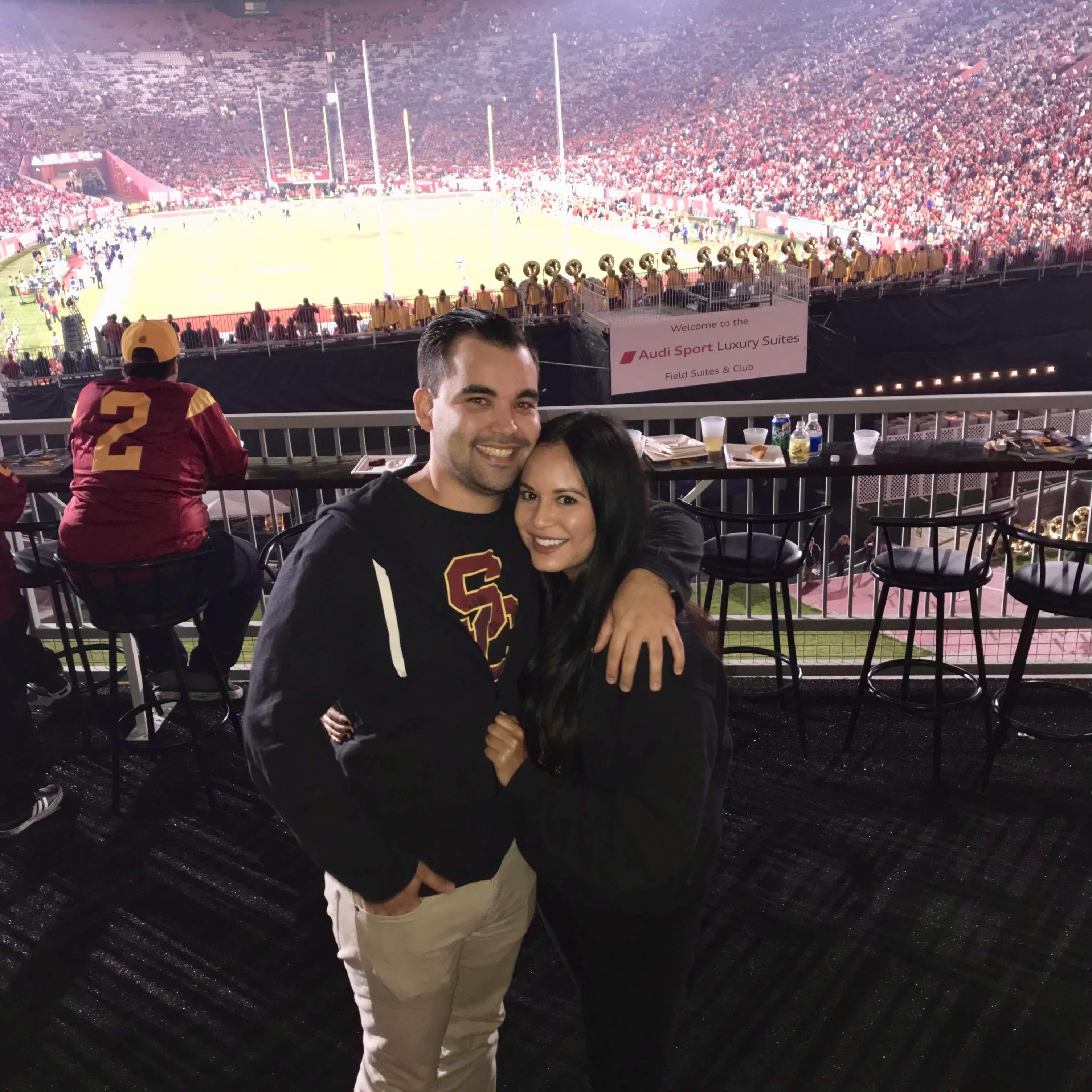 Taylor's first USC Football game