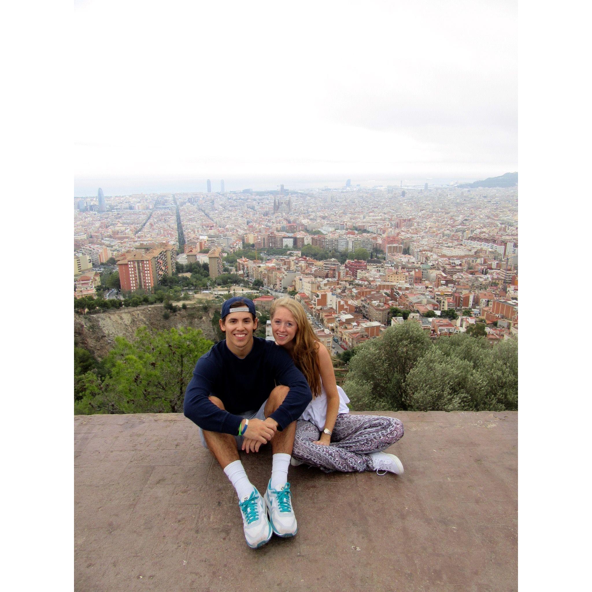 K & R studied abroad together in Barcelona in 2015