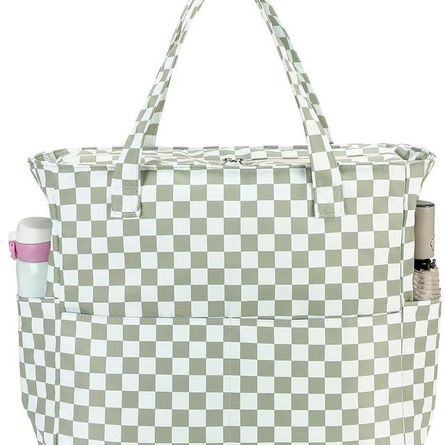Waterproof Beach Tote Pool Bags for Women Ladies Extra Large Gym Tote Carry On Bag With Wet Compartment for Weekender Travel