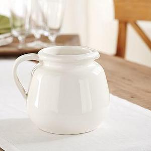 Napoli Handcrafted Ceramic Pitcher - White