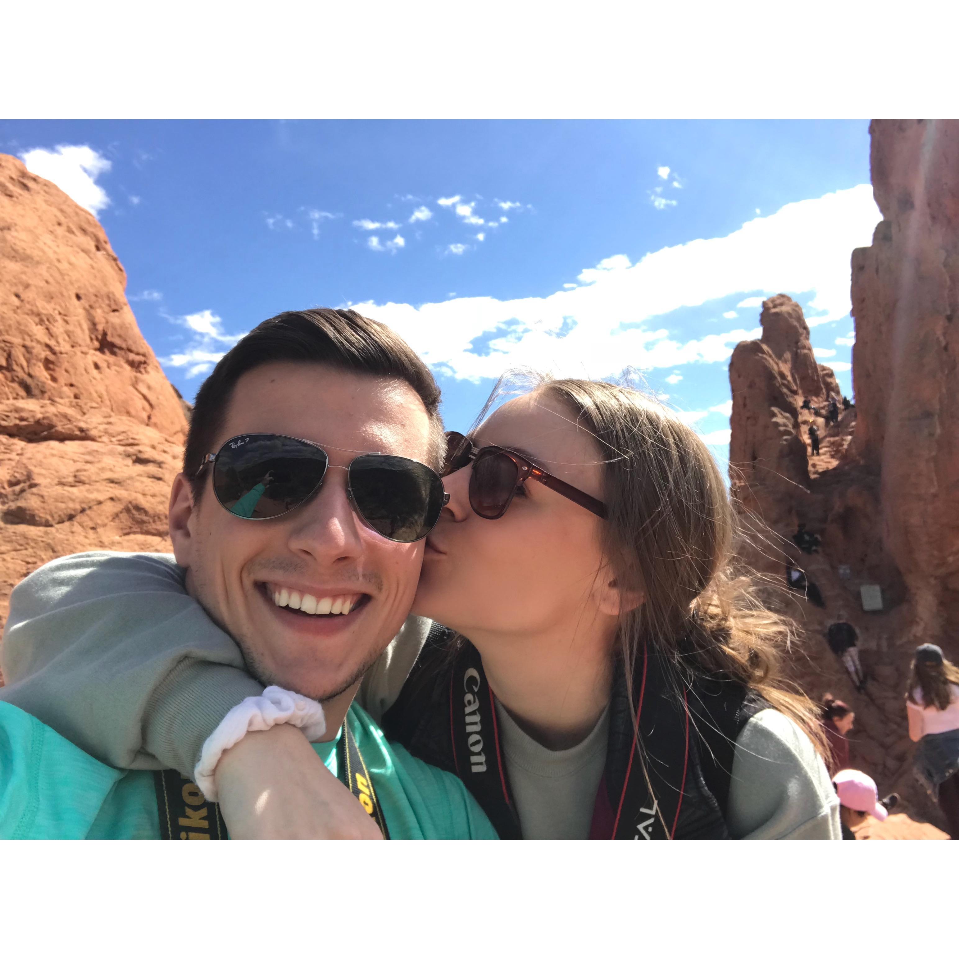 First Vacation together to visit Lauren in Denver and explore Garden of The Gods!