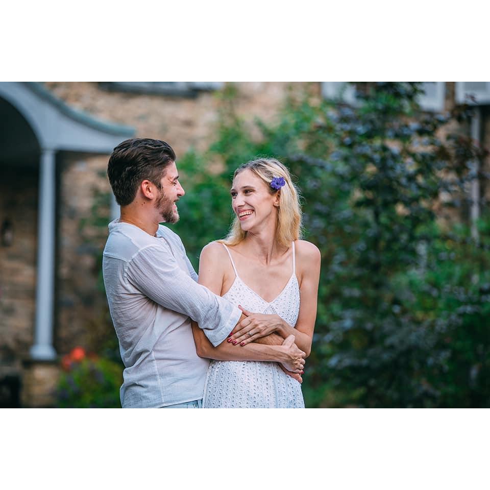 Candid shot from our engagement shoot
