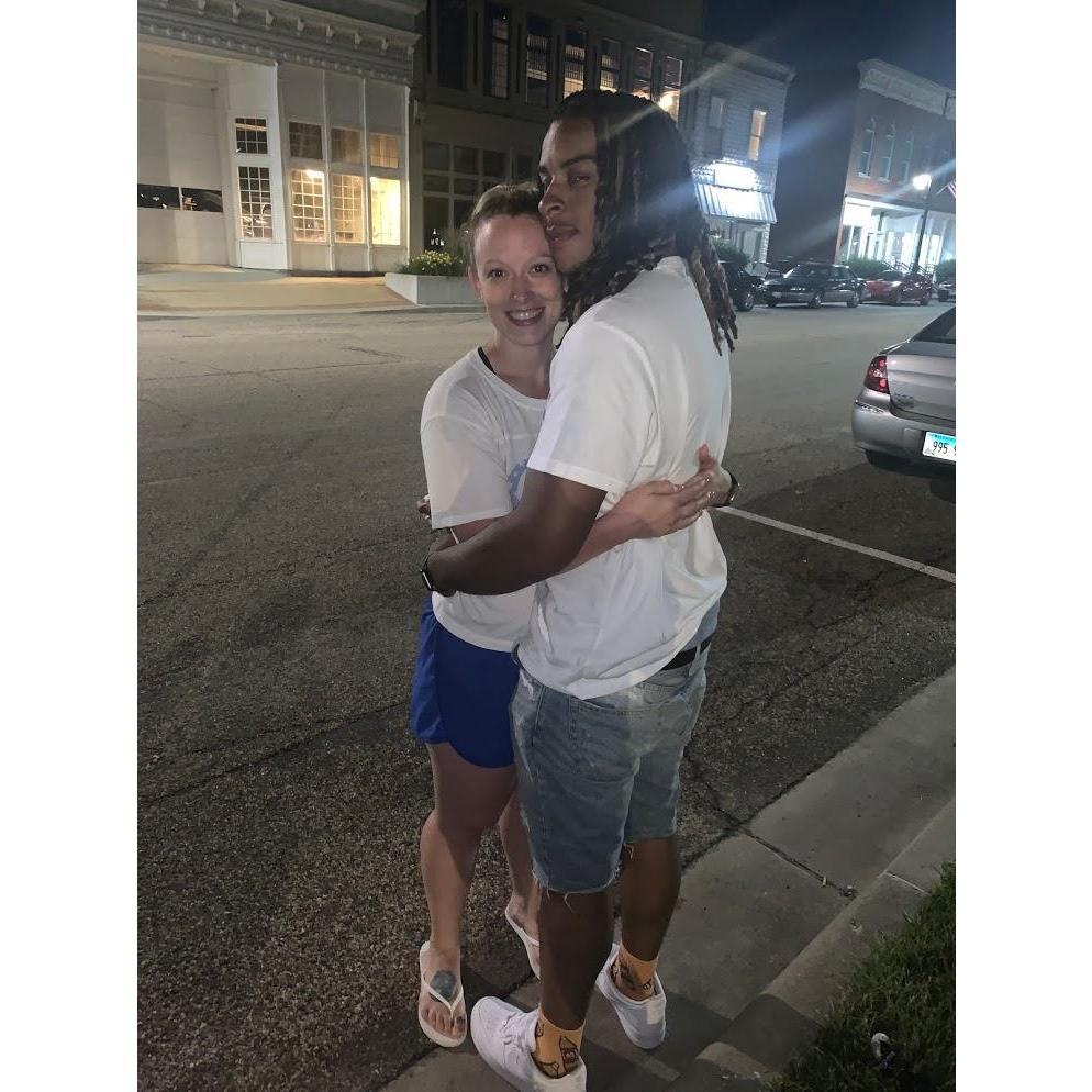 The night we got engaged, Fourth of July 2019