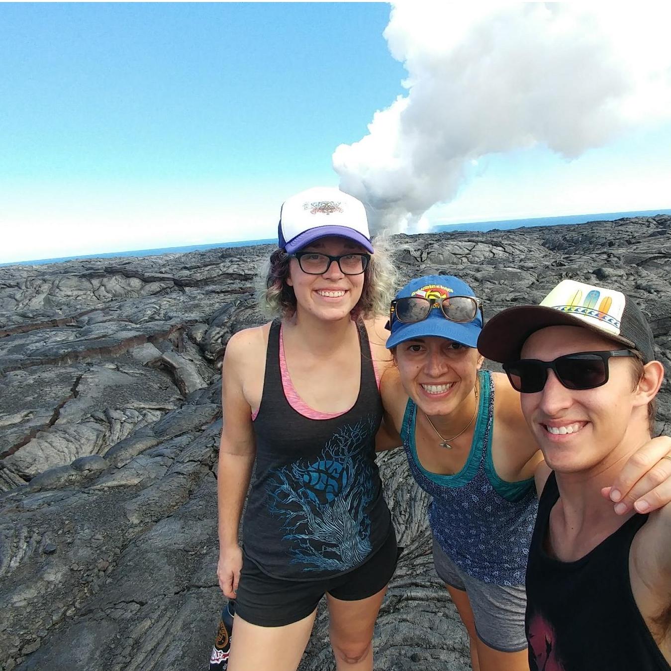 Lava field hiking.