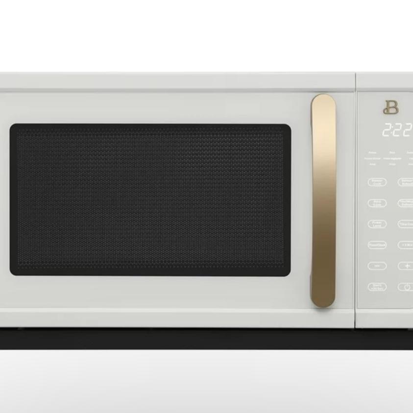 eautiful 1.1 Cu ft 1000 Watt, Sensor Microwave Oven, White Icing by Drew Barrymore