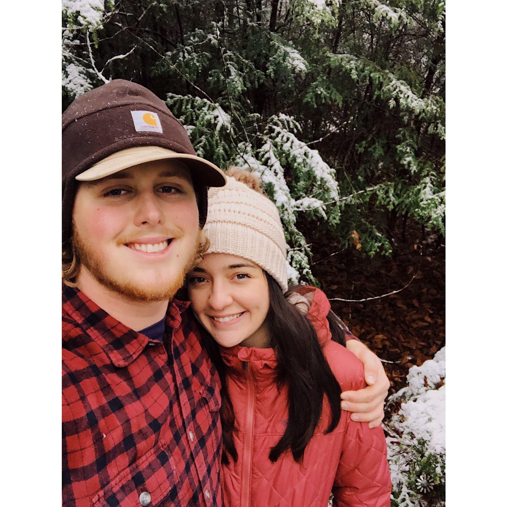 First Snow of the year at Burgess Falls 2019