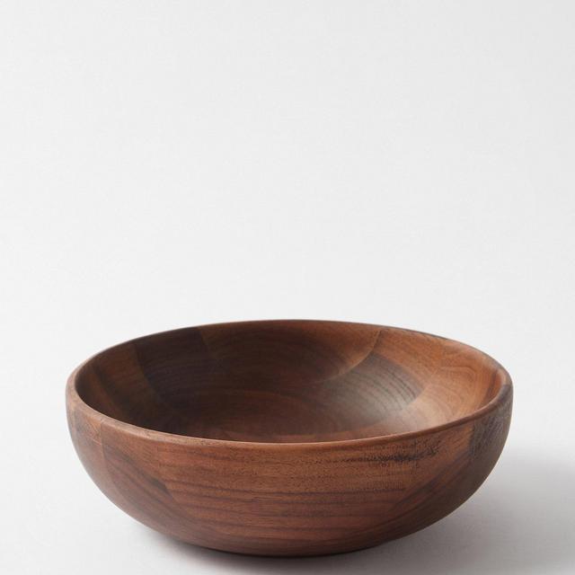 Medium walnut-wood salad bowl