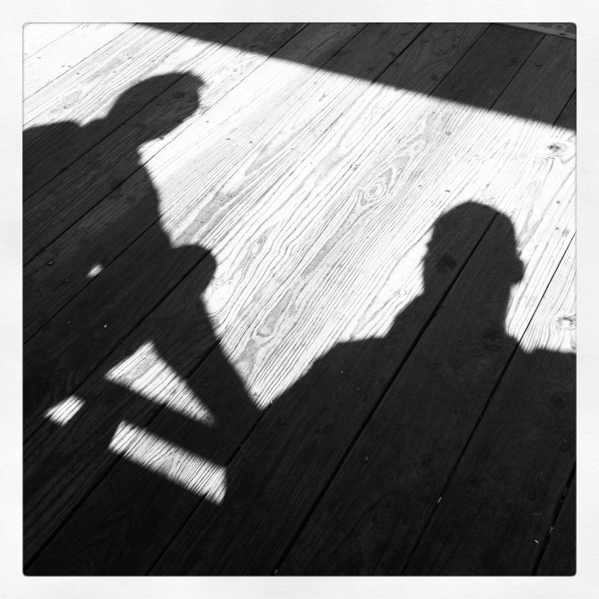 Portrait of us, on an Art Deco walking tour.
