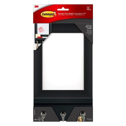 3M Command Dry Erase Message Center Black