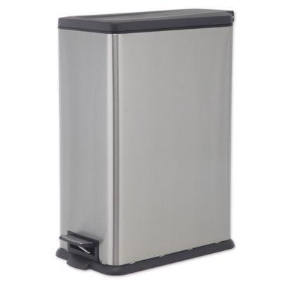 SALT™ 45 Liter Rectangular Slim Step Trash Can