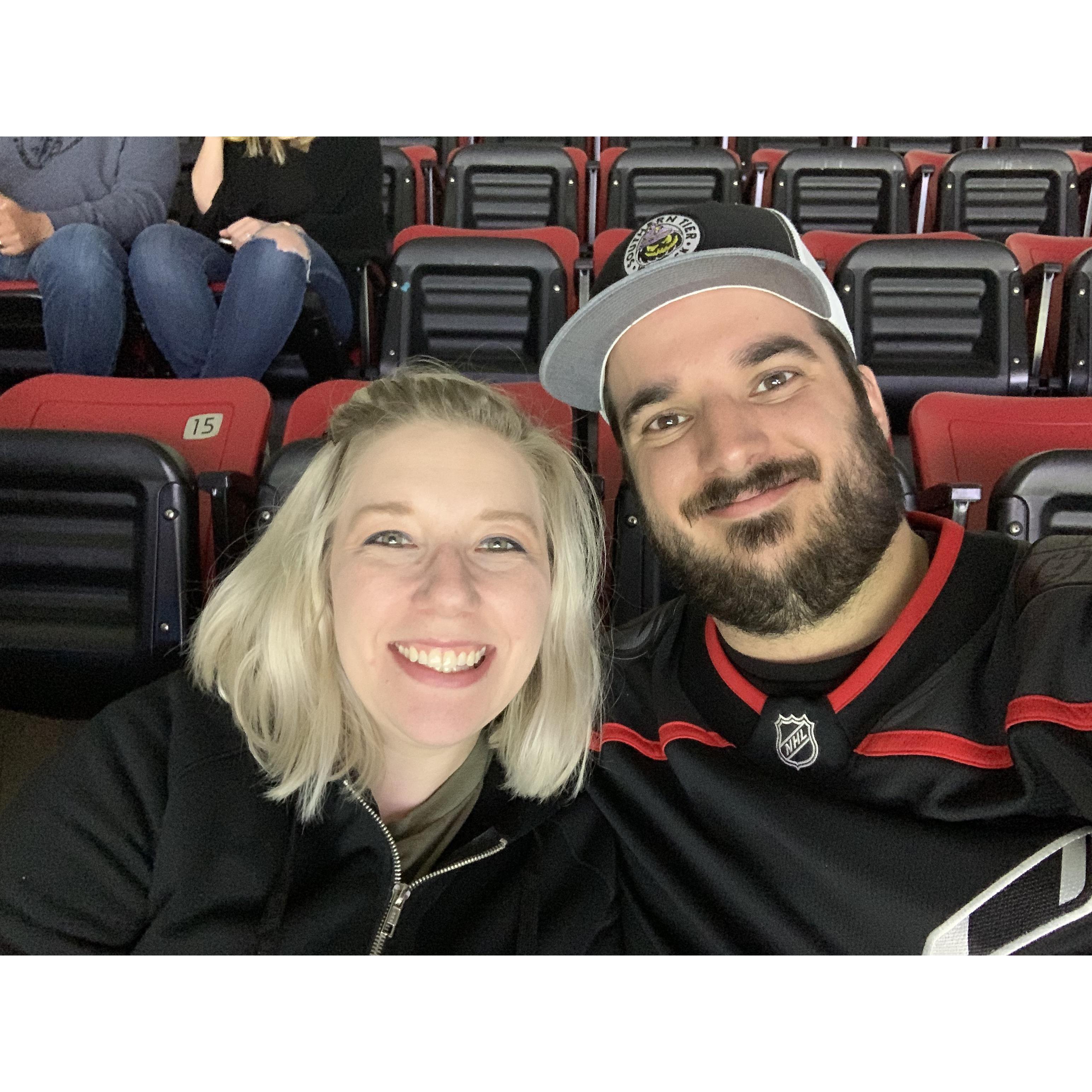 Our First Hockey Game!