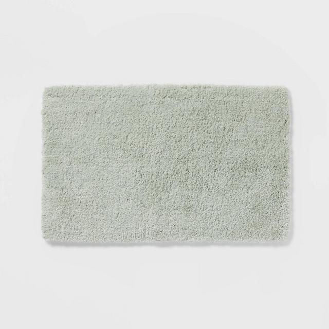 21"x34" Spa Plush Bath Rug Light Mint - Threshold™