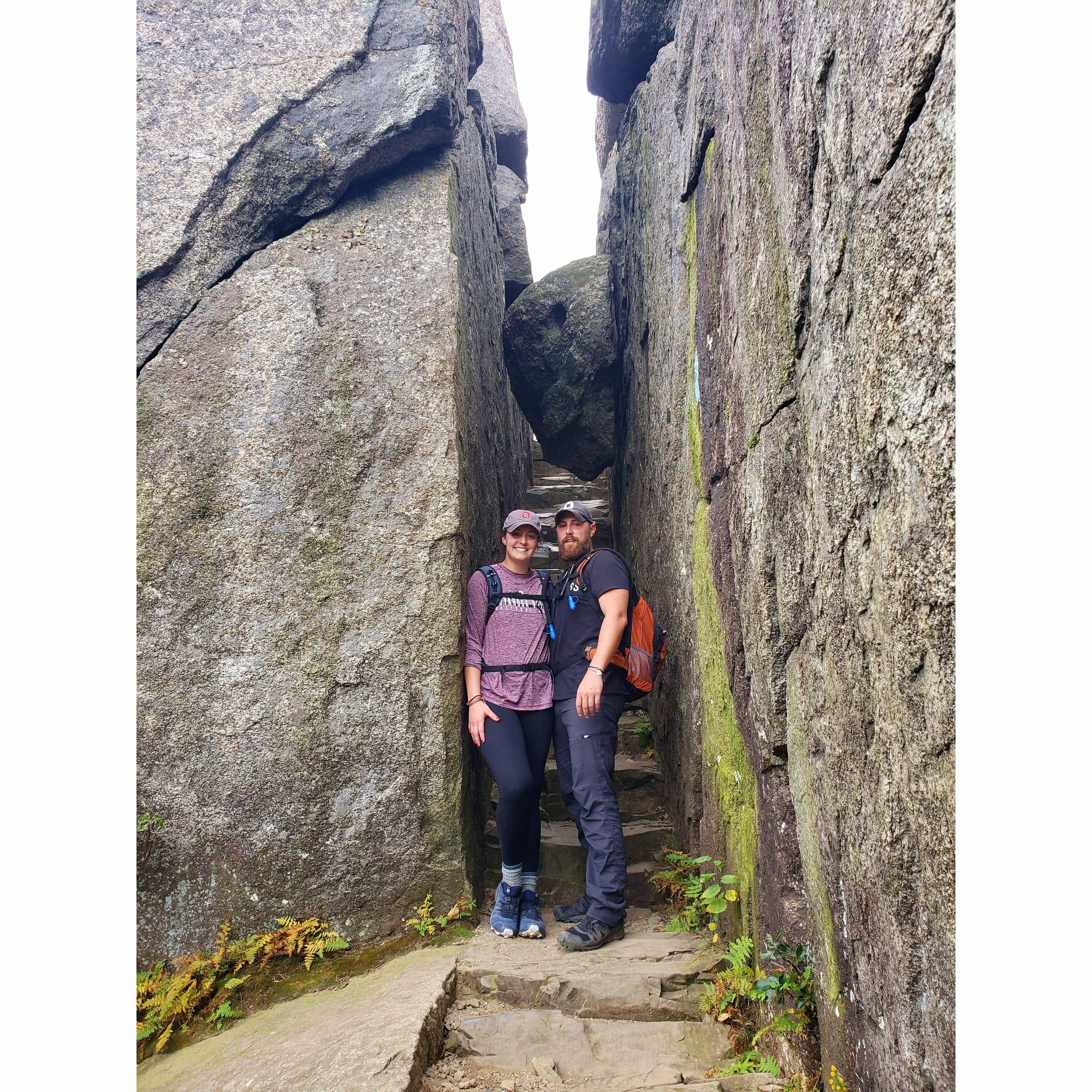 Old Rag trail in Shenandoah National Park, 2020