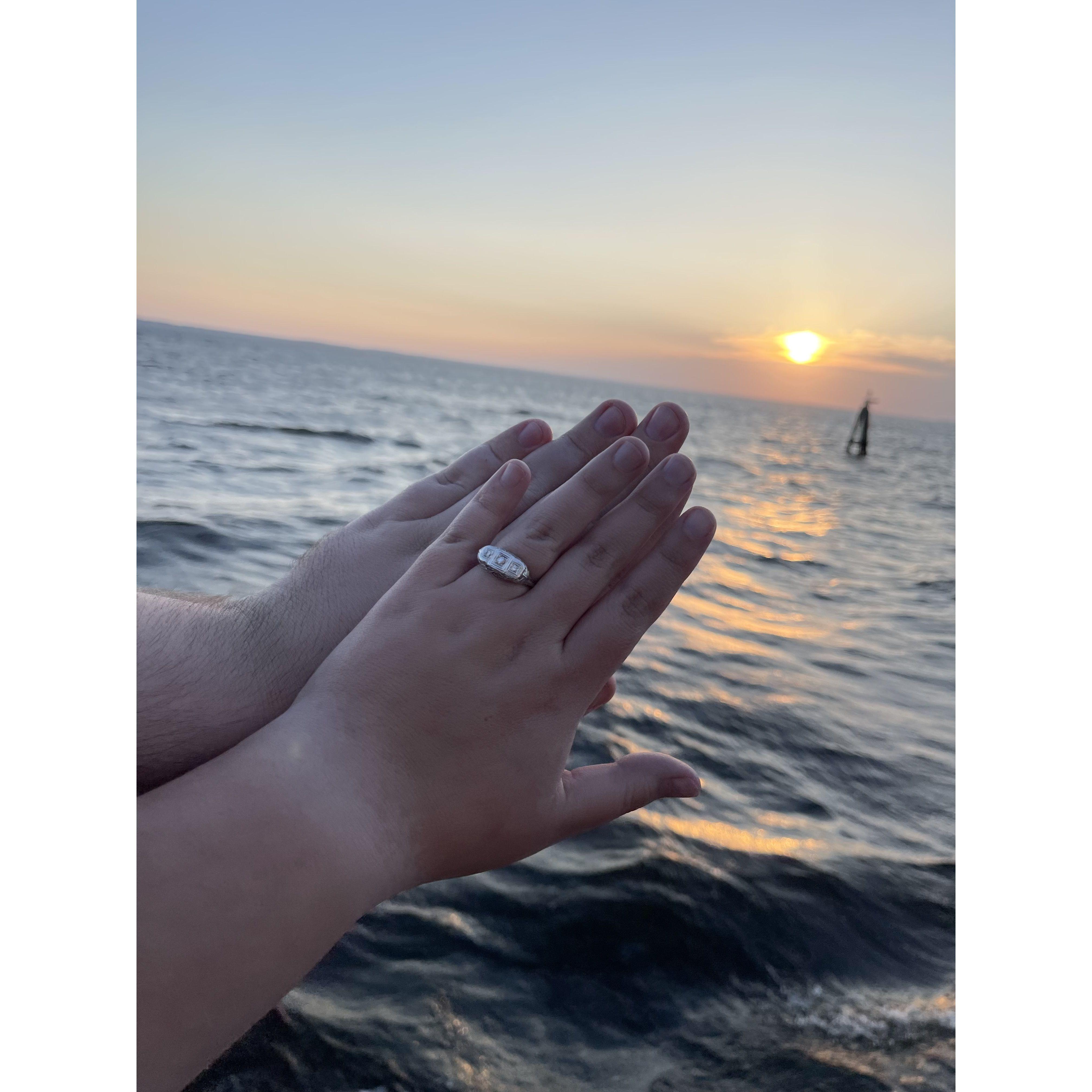 When she said yes!