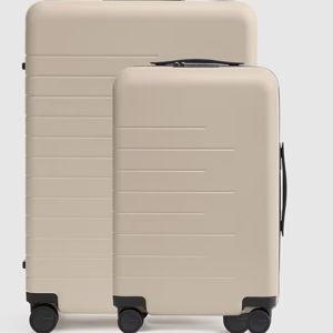 Carry-On & Large Check-In Suitcase Set - Tan