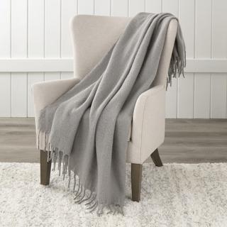Mohair Solid Throw