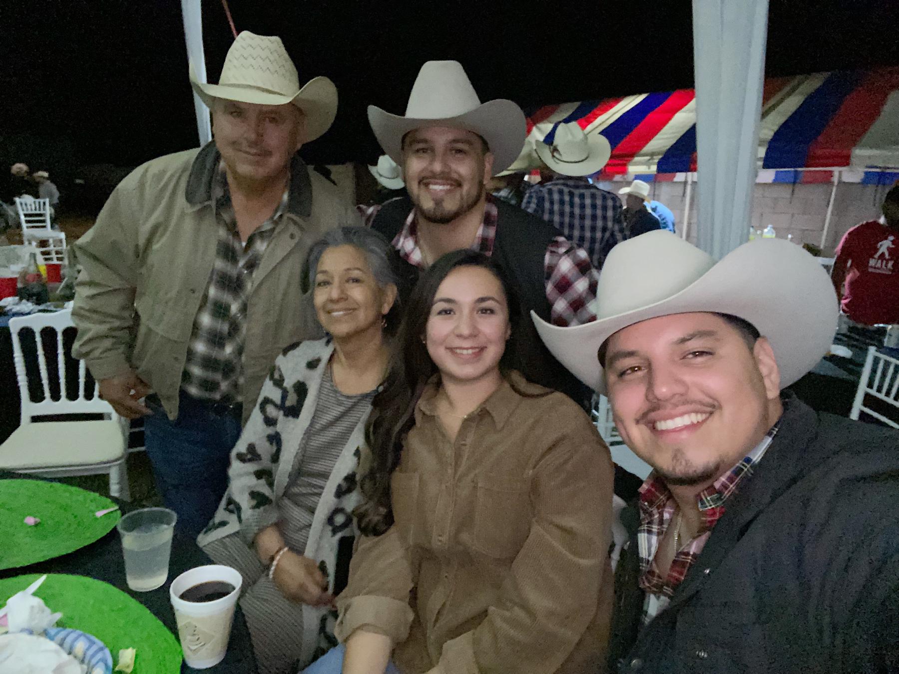 Celebrating a wedding at Cruz’s family’s ranch in San Luis Potosí, Mexico. Accompanied by Cruz’s parents, Armando and Emma, and his brother, Jaime.
2021