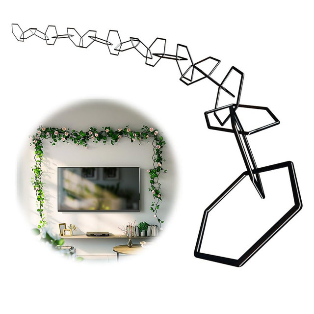 20PCS Chain Trellis for Climbing Plants Indoor - DIY Path & Elegant Wall Decor - Pothos Plant Climber Support & Climbing Plant Support - Premium Matte Finish & Weather Resistance - Easy Installation