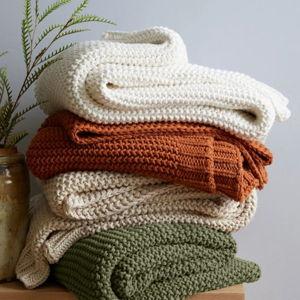 Ivory Cotton Fisherman Throw