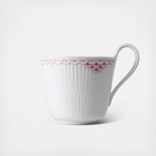 Coral Lace High Handle Cup