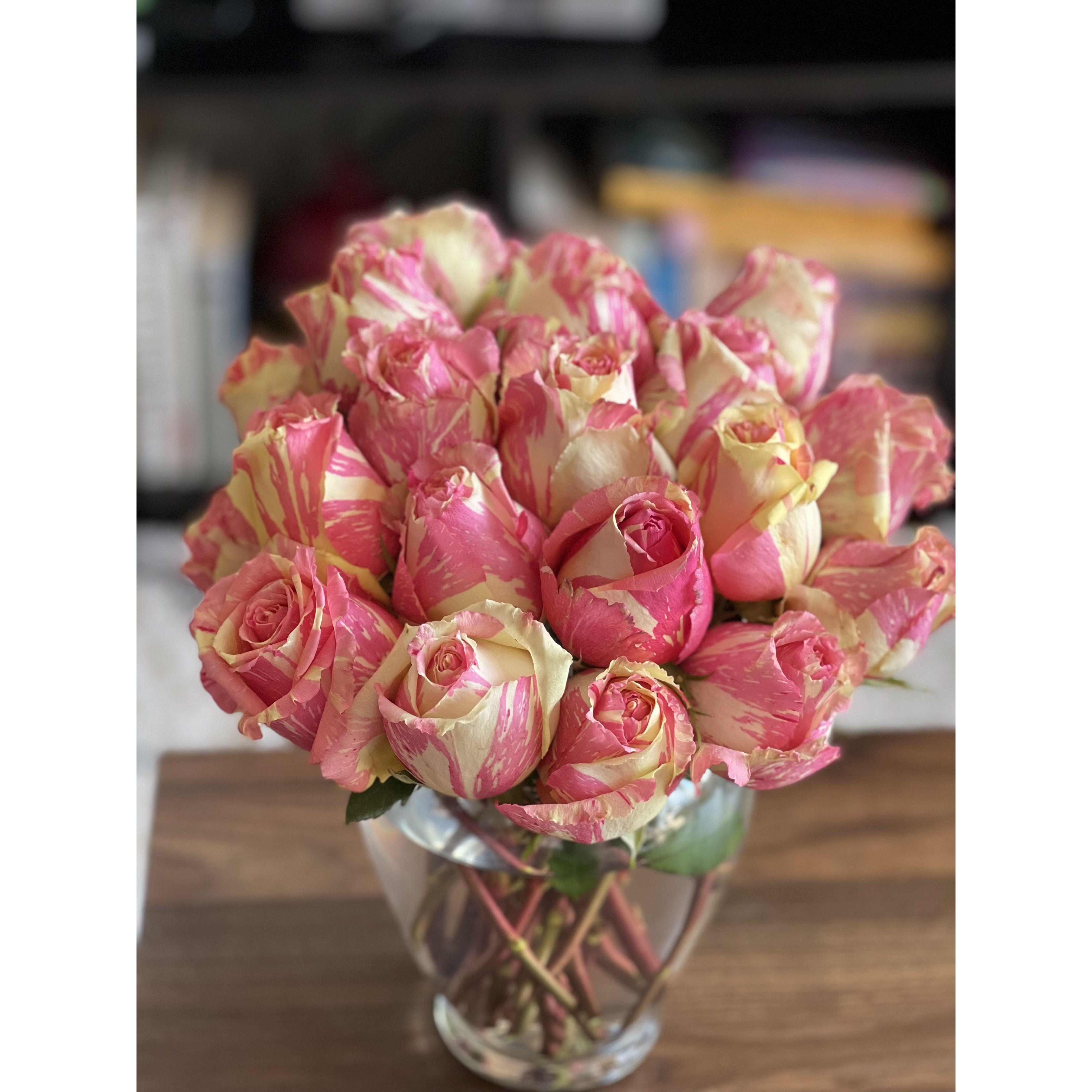 The first time I received flowers :)