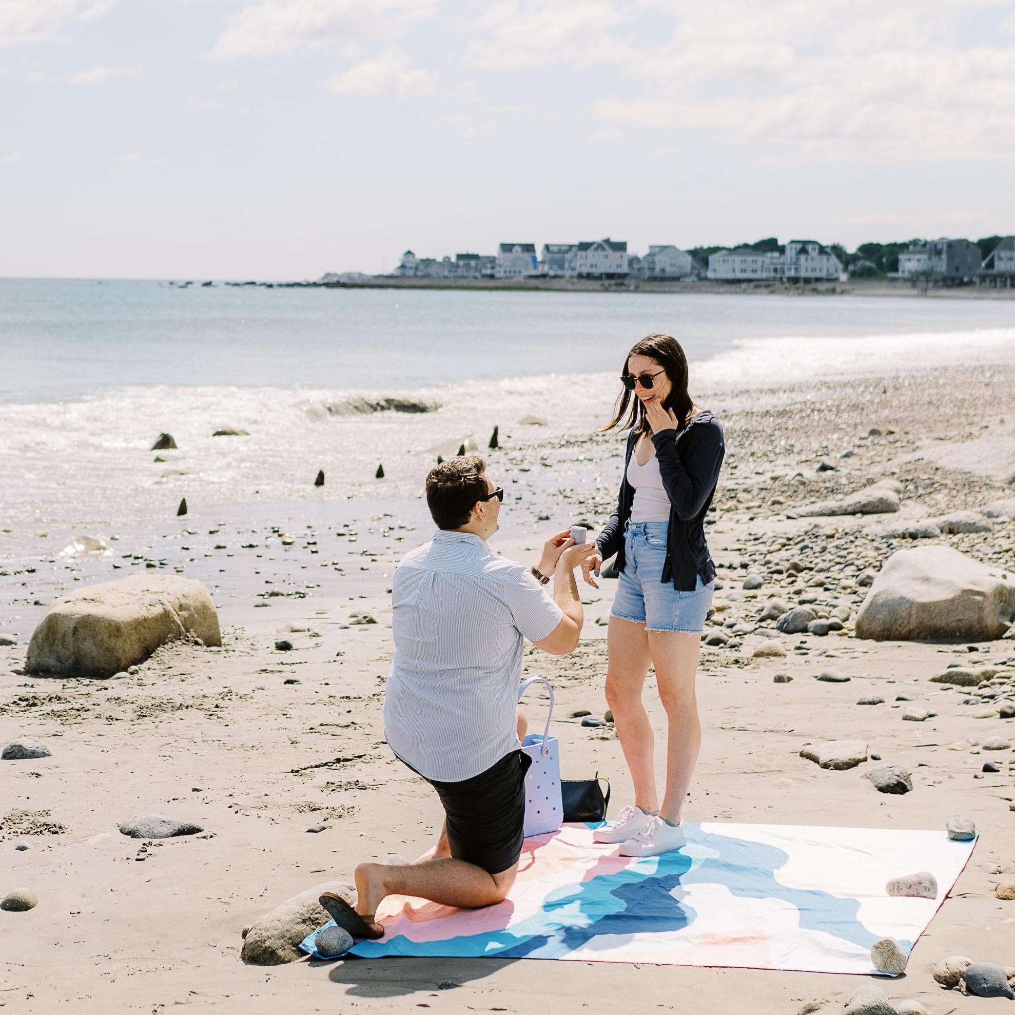 Moments before she said YES!