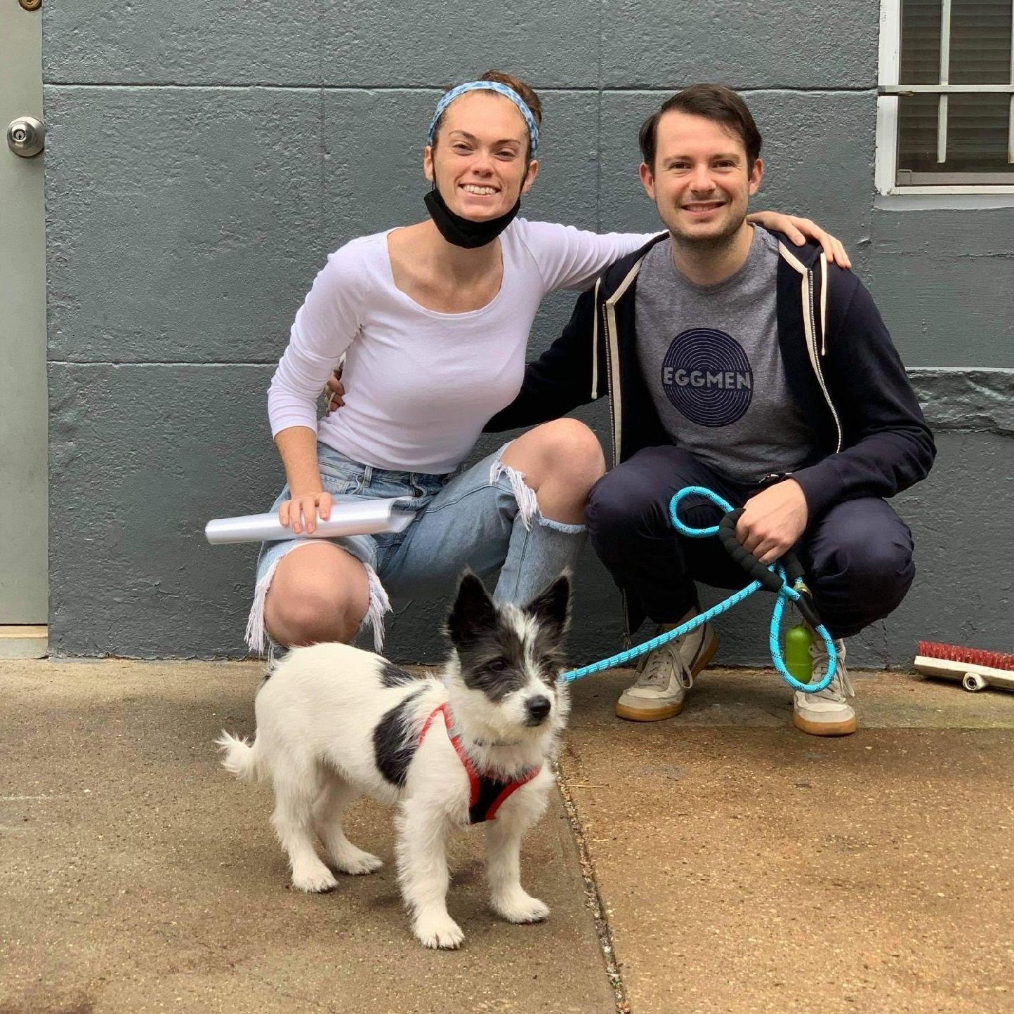The day we picked up Mack from the shelter!