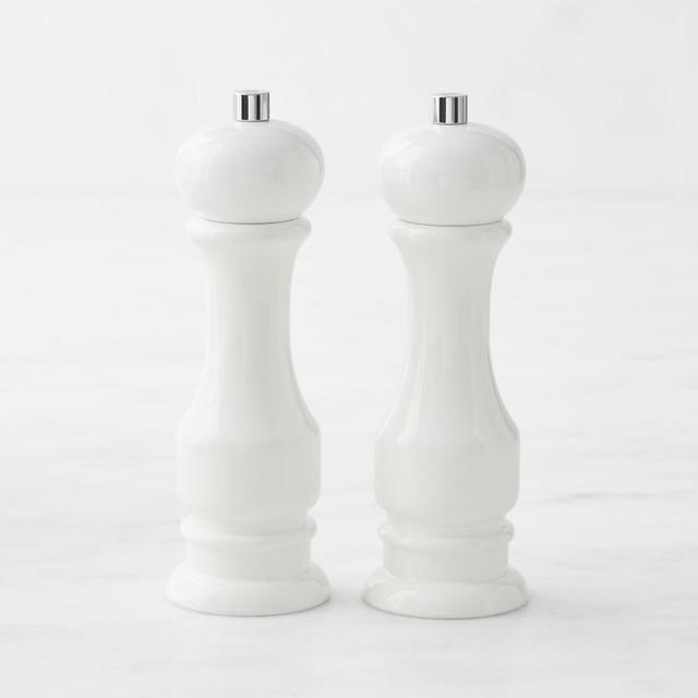 Williams Sonoma Salt and Pepper 7" Set, White