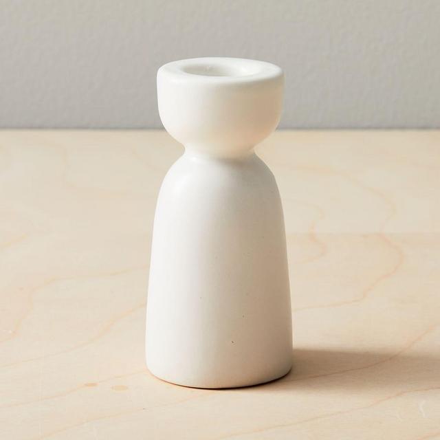 Taper Holder, White, Set of 2