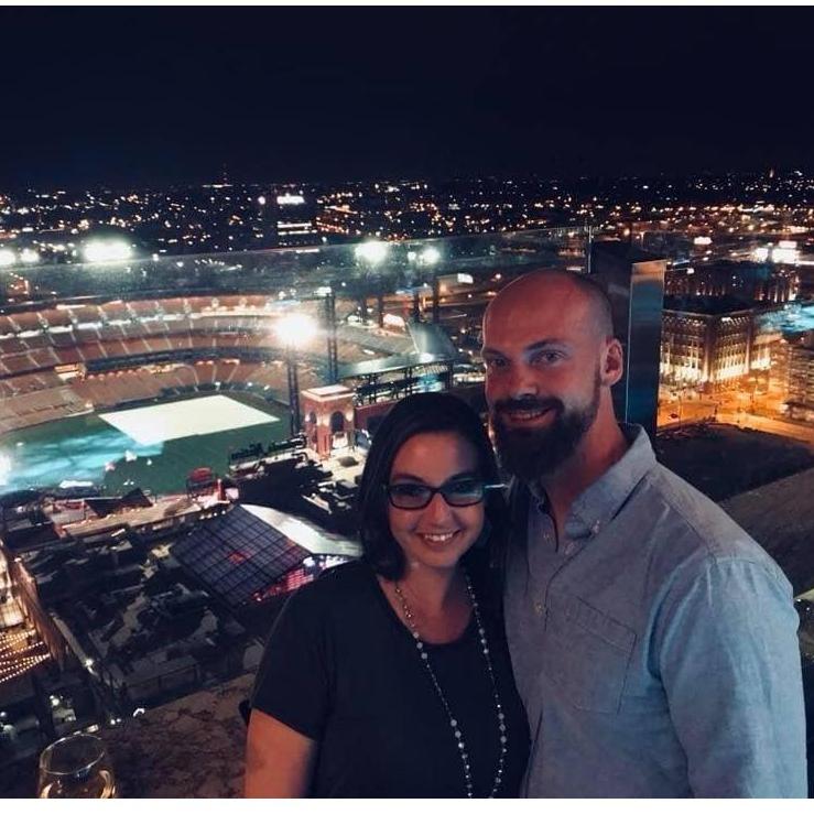 Our very first trip together, St. Louis
