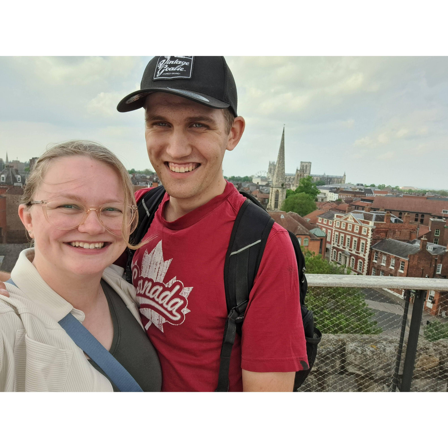 Top of Clifford's Tower in York, 2024