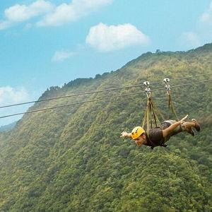 Ziplining in the Cordillera Central