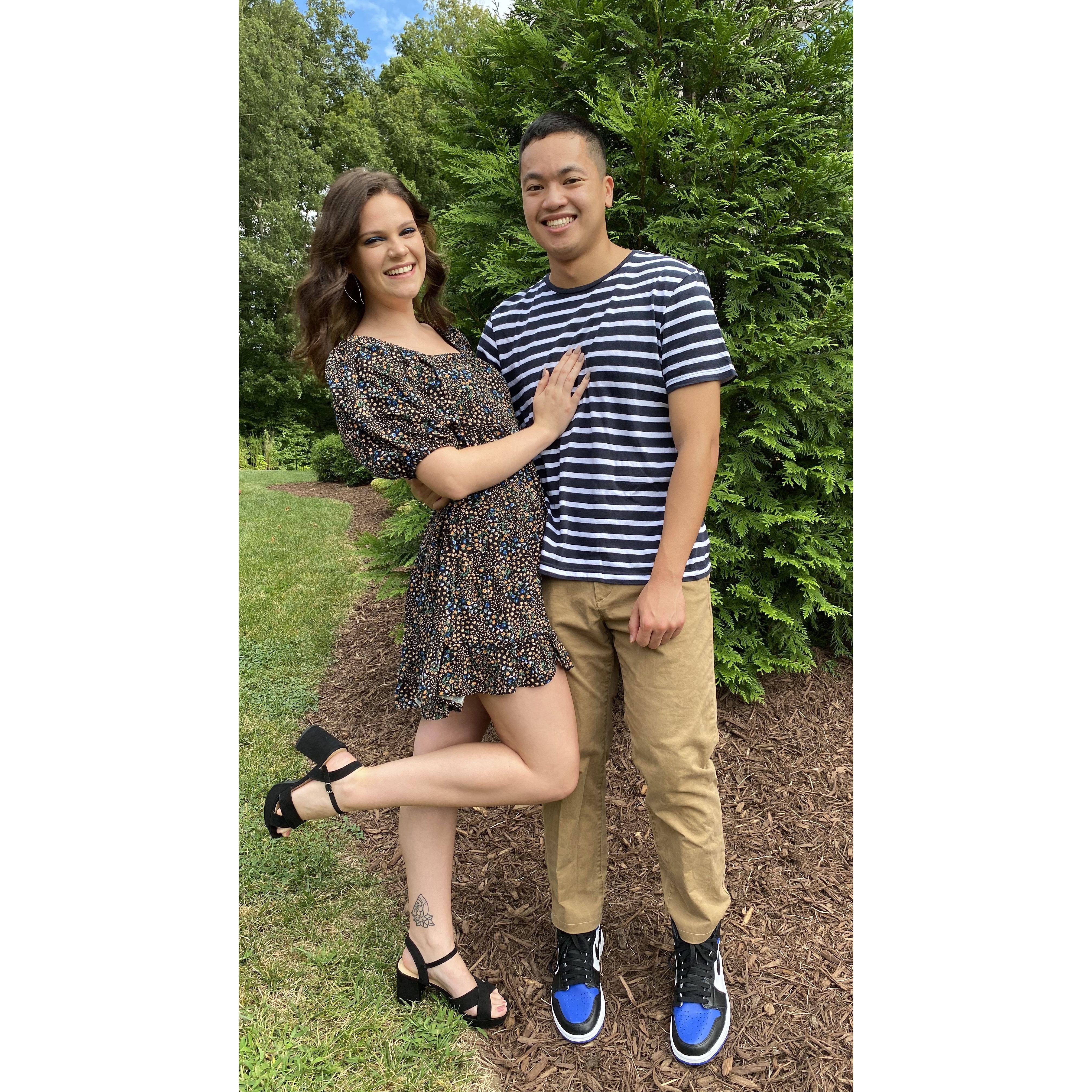 The night of our first anniversary