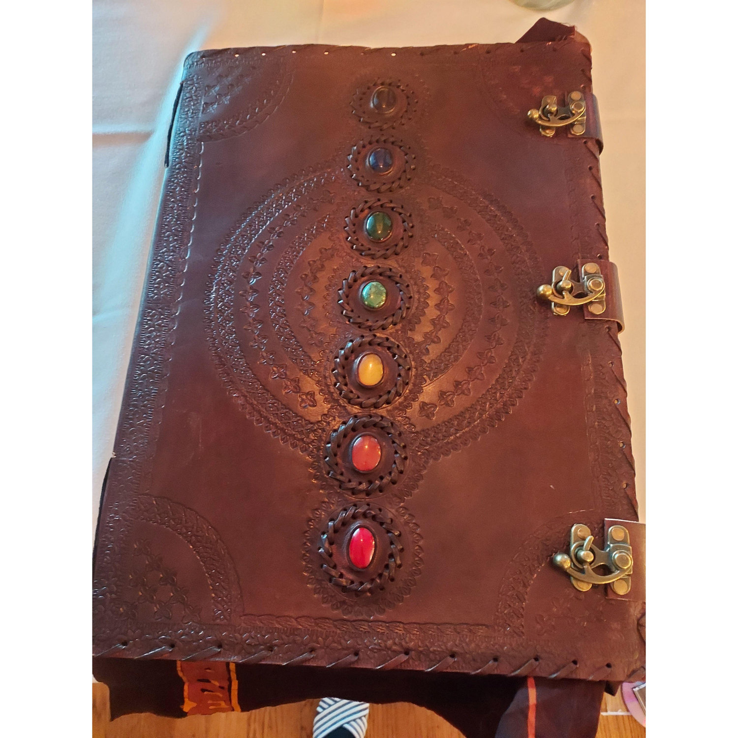 The Memory Book (ordered from India) in which friends wrote words of love