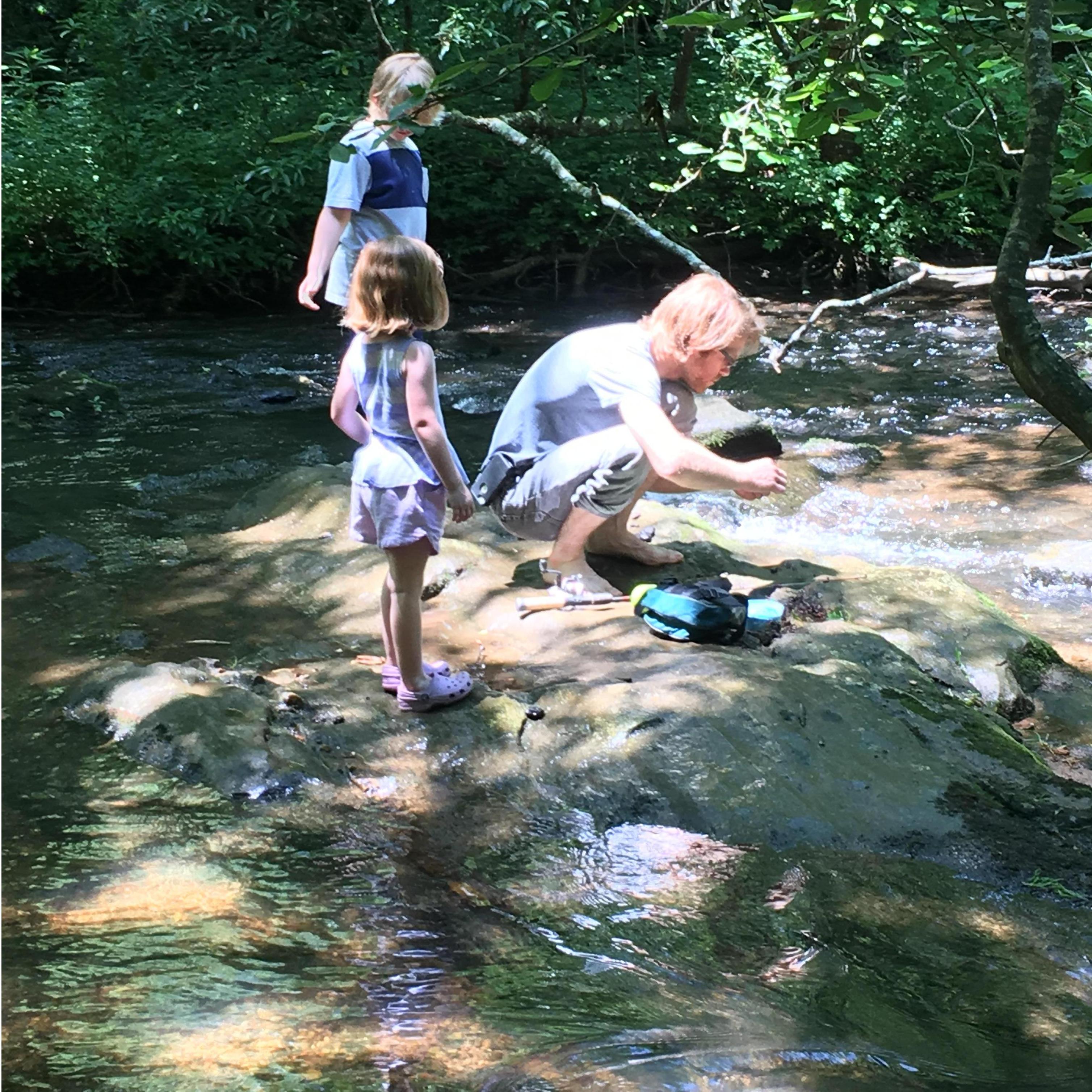 Fishing with the kids. Father's Day 2018