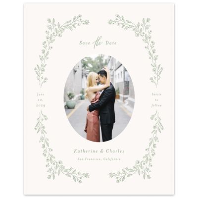 Bright Sage, Green Wedding Digital Save the Date - Miette Photo
