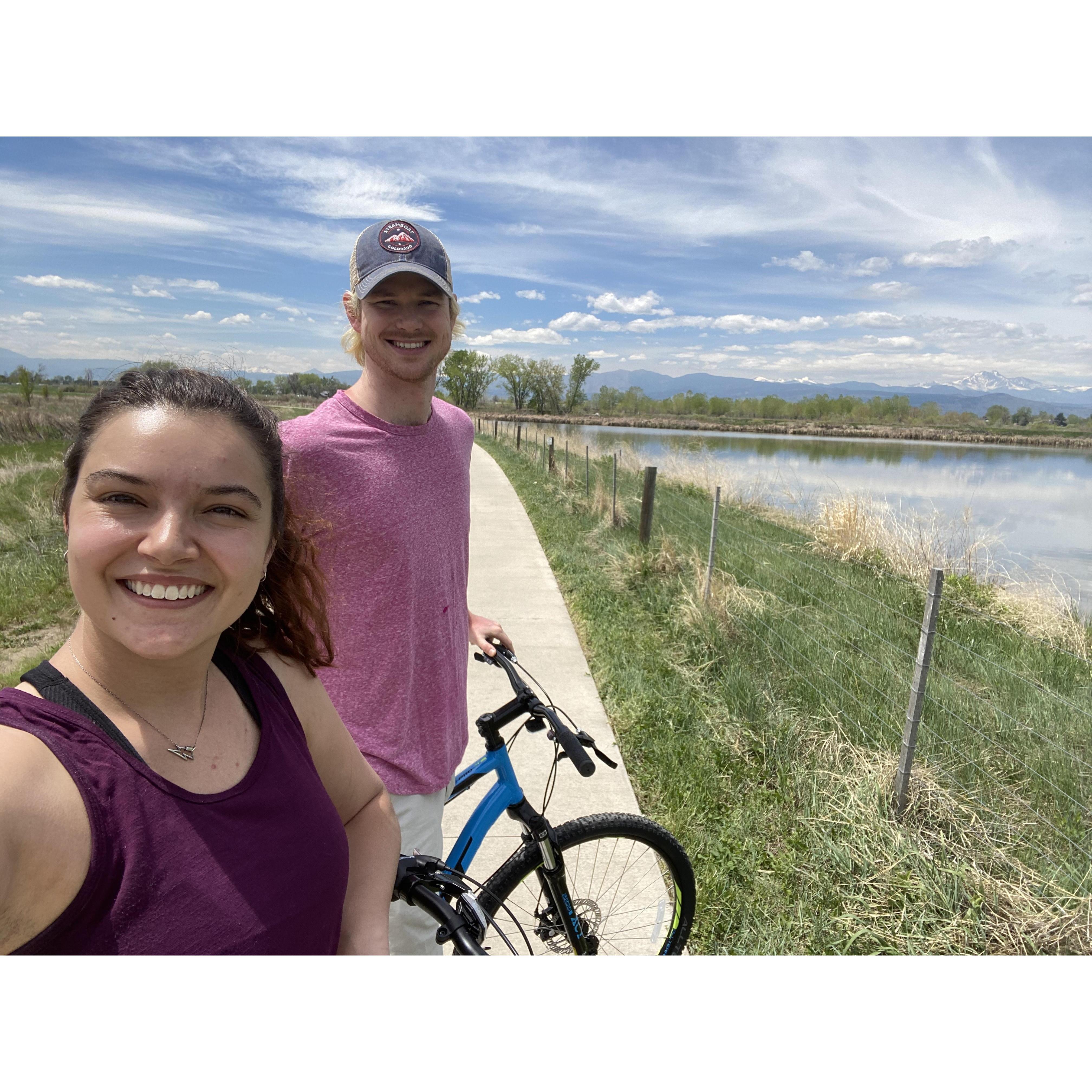 Biking in Longmont!