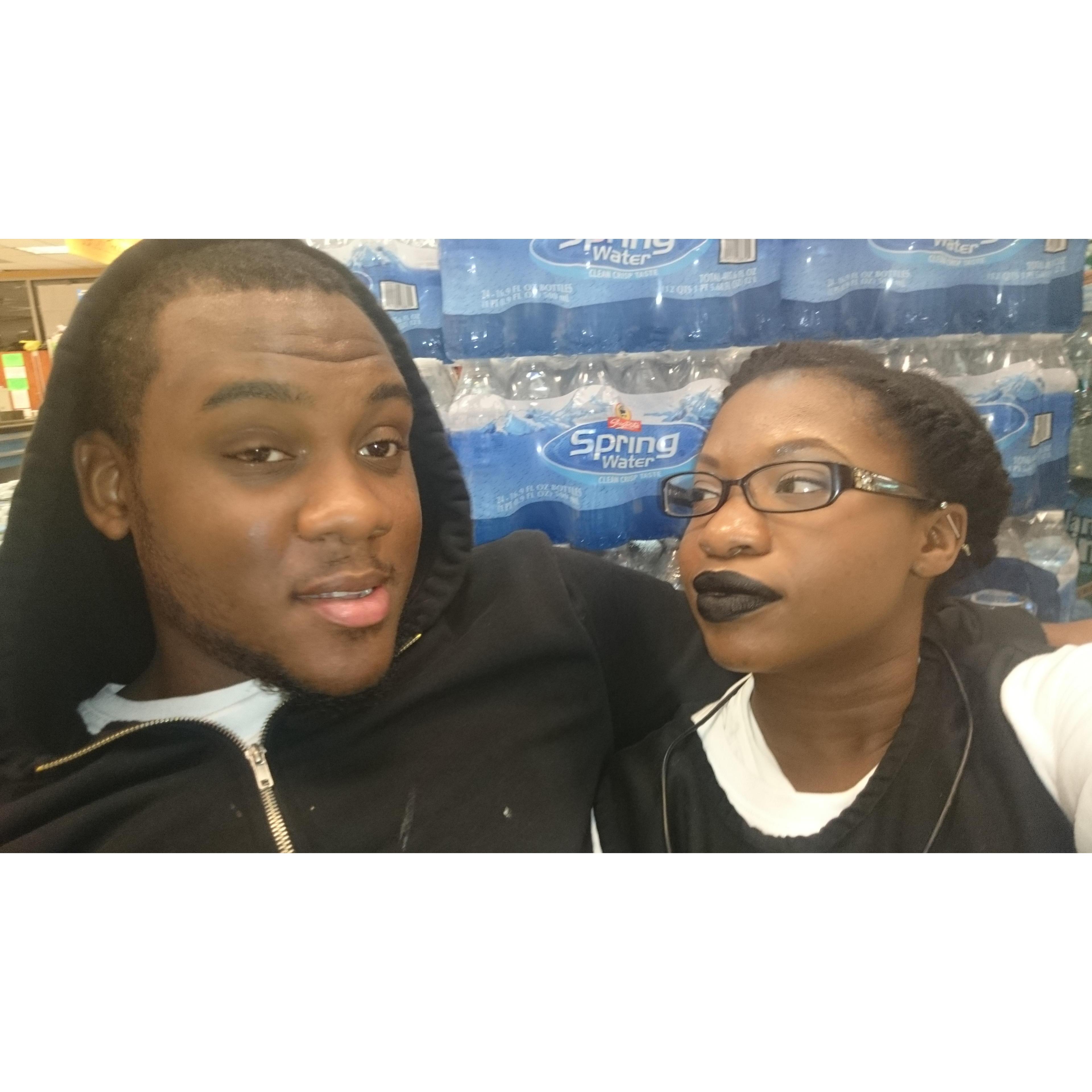 Jeremiah made the lightskin face! Lol Elyssa expression says it all! 2015