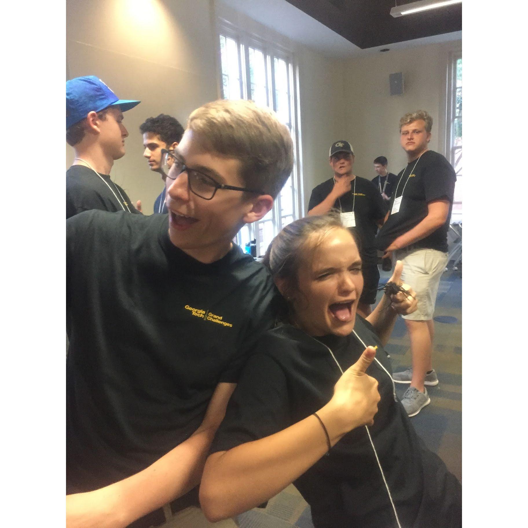 The first photo of us ever!